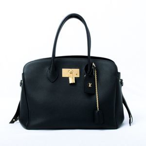 Louis Vuitton Mira MM Calf Leather Handbag Noir 2way Bag Shoulder Black